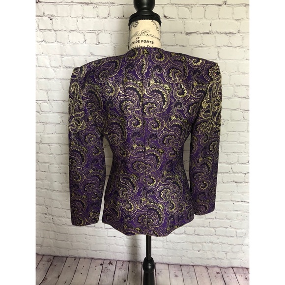 Tootsie’s Houston Boutique Purple and Gold Jacket - Picture 3 of 5